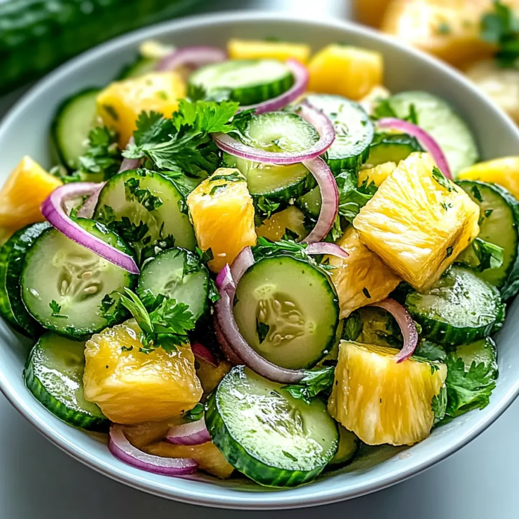 Pineapple Cucumber Salad