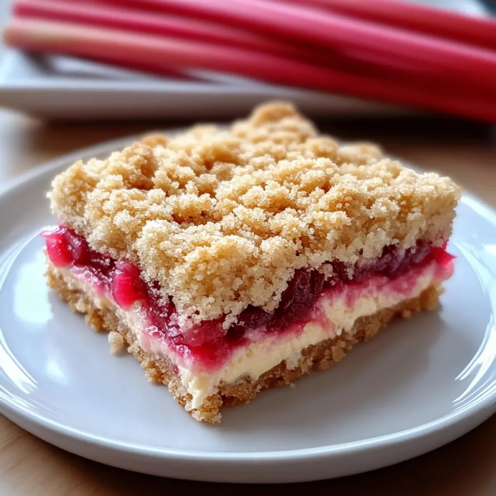 Rhubarb Cream Cheese Bars