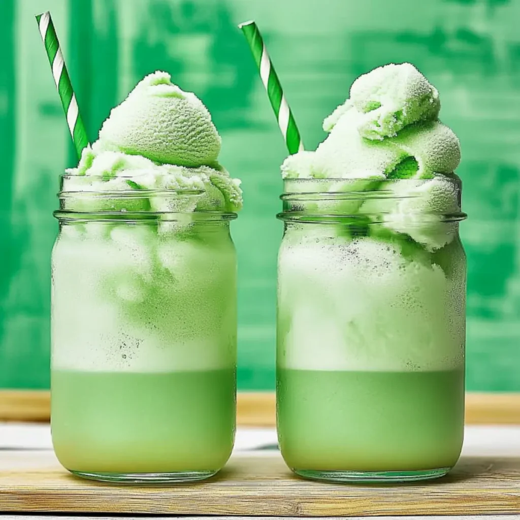 Lime Sherbet Floats