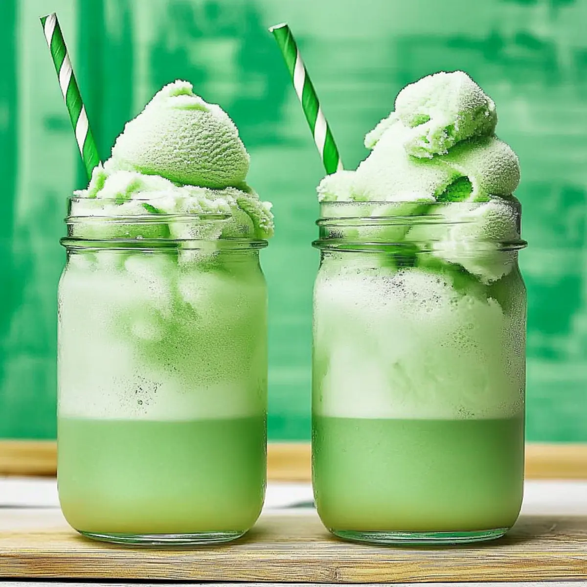 Lime Sherbet Floats