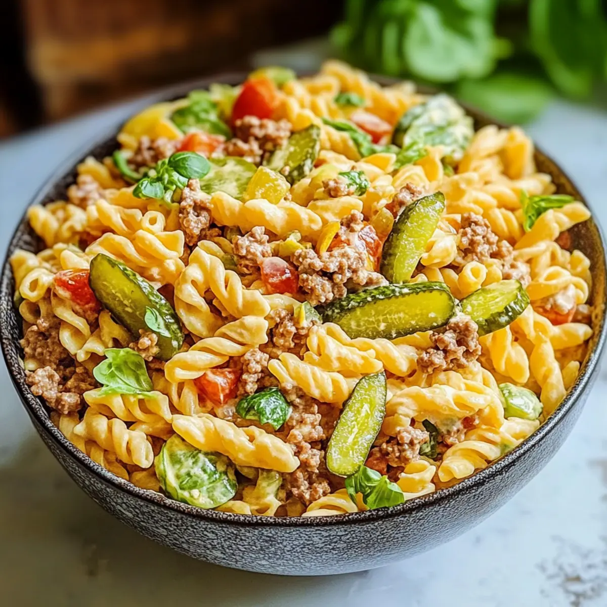Big Mac Pasta Salad