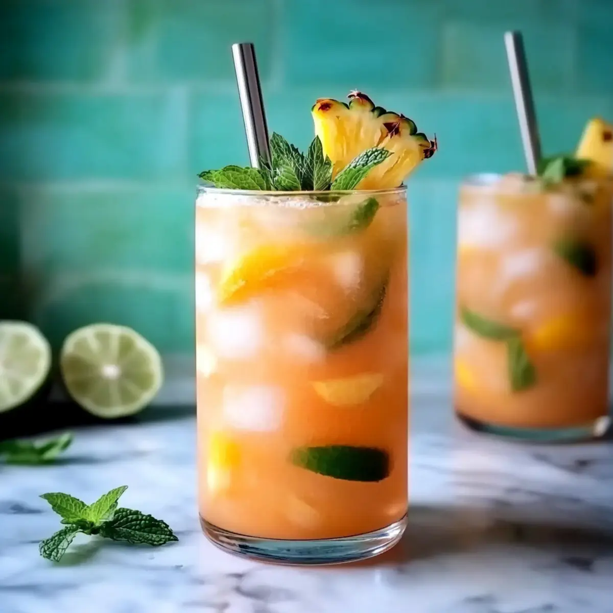 Pineapple Peach Agua Fresca