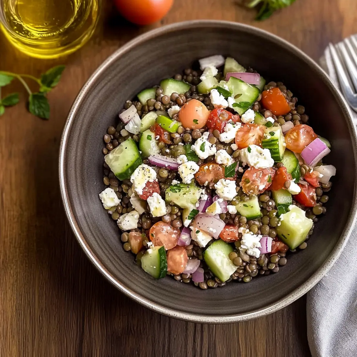 Mediterranean Lentil Salad