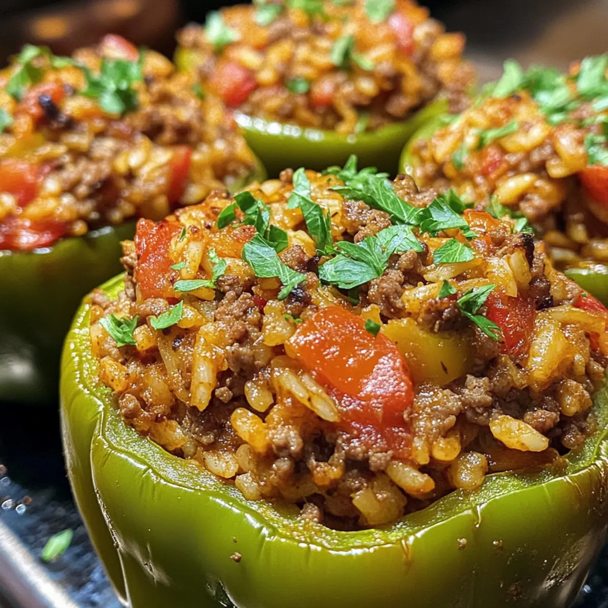 High-Protein Easy Stuffed Bell Peppers